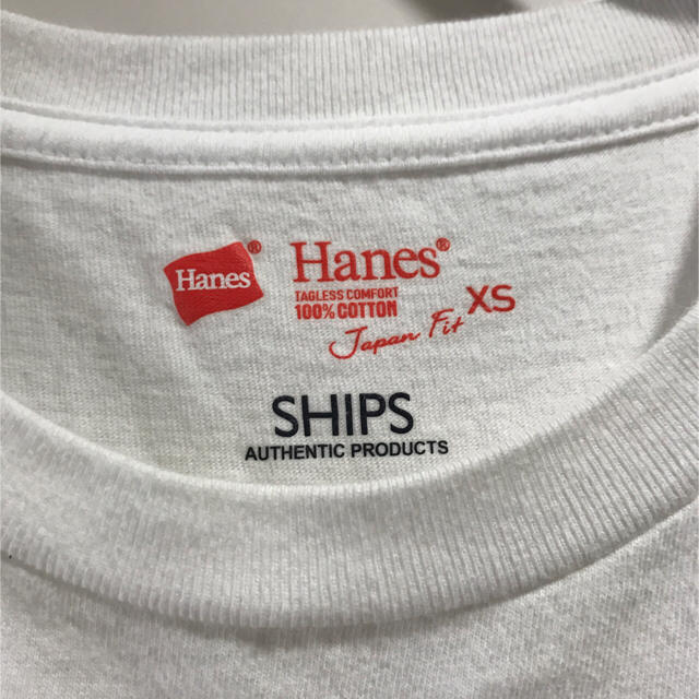 SHIPS(シップス)のSHIPS  Hanes×SHIPS パックT 1枚 ヘインズ シップス レディースのトップス(Tシャツ(半袖/袖なし))の商品写真