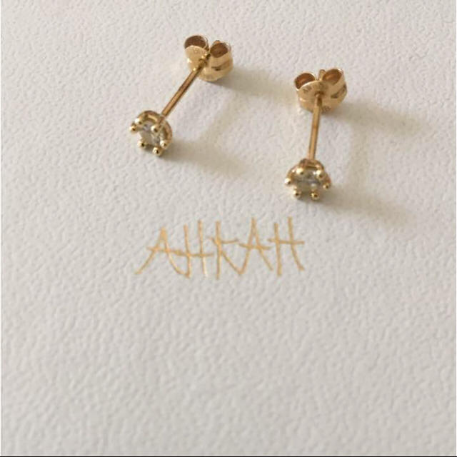 さくら様専用 AHKAH ロシアンダイヤモンドピアス 一粒ダイヤ さくら様専用 AHKAH ロシアンダイヤモンドピアス 一粒ダイヤ