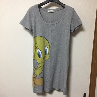 ラブボート(LOVE BOAT)のLOVE BOAT Ｔシャツワンピース グレー TWEETY(Tシャツ(半袖/袖なし))