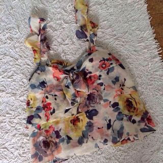 ザラ(ZARA)のZARA 花柄チュニック♡M(キャミソール)