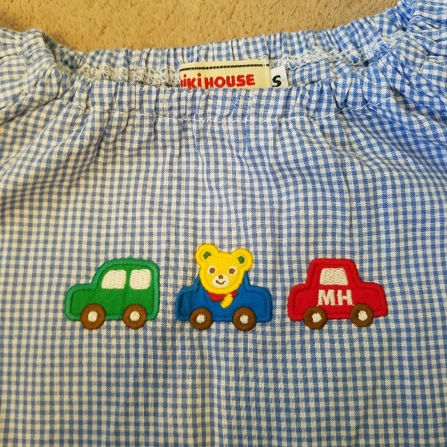 mikihouse(ミキハウス)のぽんっ様専用　美品‼ミキハウス　スモック キッズ/ベビー/マタニティのキッズ服男の子用(90cm~)(その他)の商品写真