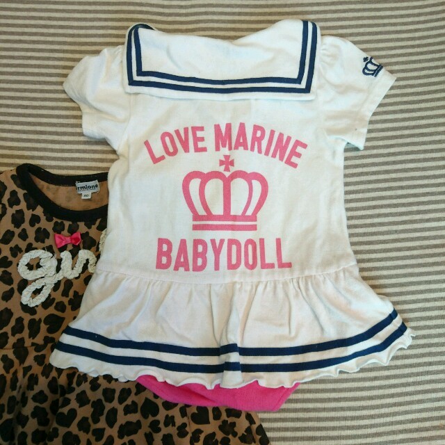 BABYDOLL(ベビードール)のベビードール💕ワンピース二枚セット キッズ/ベビー/マタニティのベビー服(~85cm)(ワンピース)の商品写真