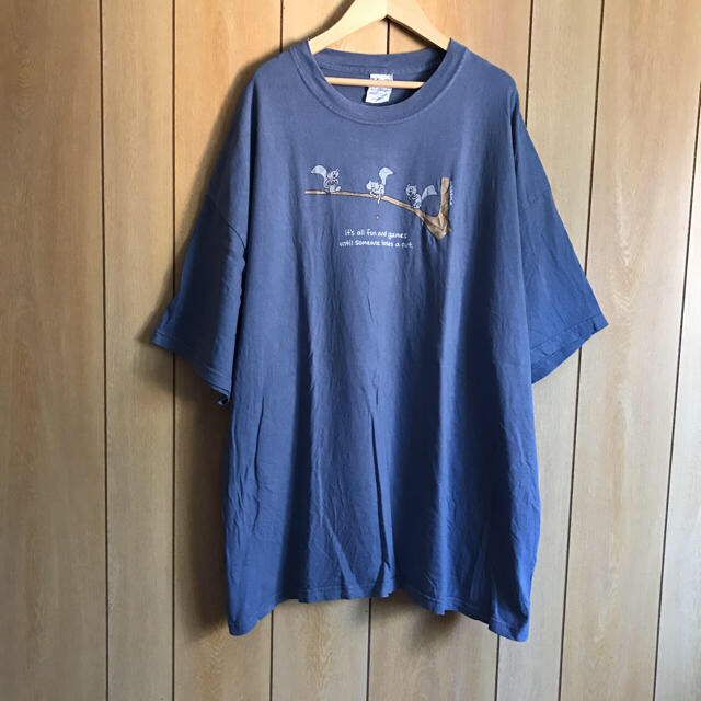USA古着 BIGTシャツ（XXL）りす メンズのトップス(Tシャツ/カットソー(半袖/袖なし))の商品写真