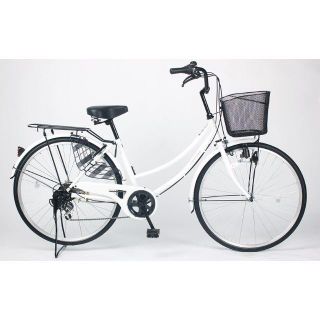 新品★送料無料　ママチャリ　シティサイクル　26インチ　ホワイト(自転車本体)