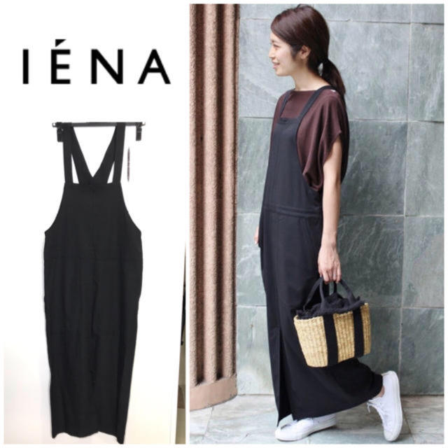 美品❣️IENA サロペットワンピース 黒 38