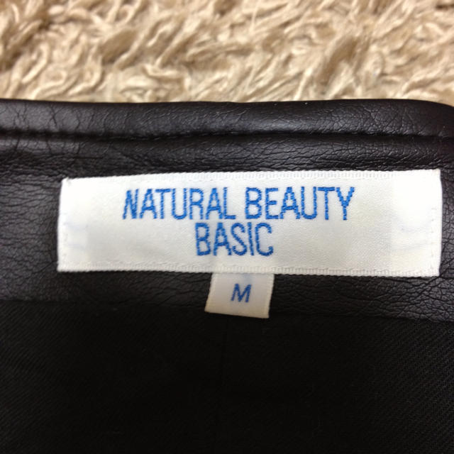 N.Natural beauty basic(エヌナチュラルビューティーベーシック)のフェイクレザーJK レディースのジャケット/アウター(ノーカラージャケット)の商品写真