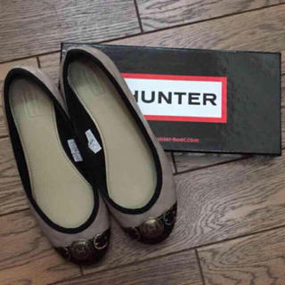ハンター(HUNTER)のHUNTER フラット ラバーシューズ 美品 25cmぐらいの方に(レインブーツ/長靴)