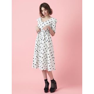 ダズリン(dazzlin)の完売ワンピース 今期新作  dazzlin ドットロングワンピース(ロングワンピース/マキシワンピース)