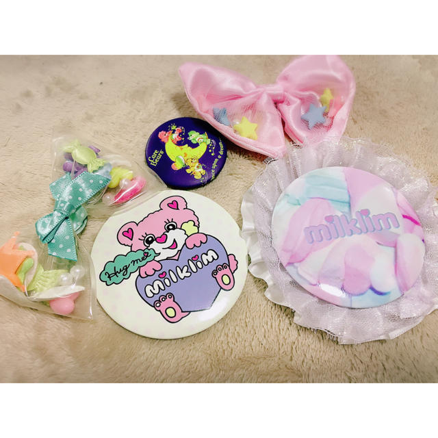 Milklim Milklim ケアベア ゆめかわいい 缶バッチセットの通販 By Mi S Shop ミルクリームならラクマ