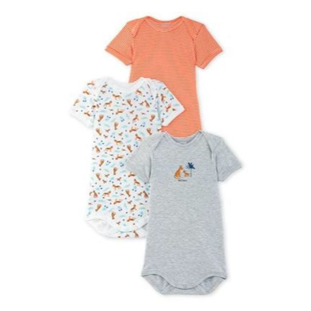 PETIT BATEAU(プチバトー)のさわ様専用 プチバトー 半袖肌着3枚組 18M【男の子】 キッズ/ベビー/マタニティのベビー服(~85cm)(肌着/下着)の商品写真