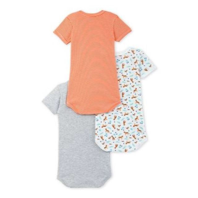 PETIT BATEAU(プチバトー)のさわ様専用 プチバトー 半袖肌着3枚組 18M【男の子】 キッズ/ベビー/マタニティのベビー服(~85cm)(肌着/下着)の商品写真