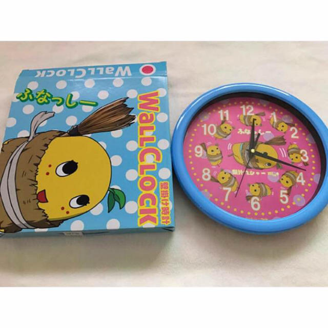 ふなっしー wall clock エンタメ/ホビーのおもちゃ/ぬいぐるみ(キャラクターグッズ)の商品写真