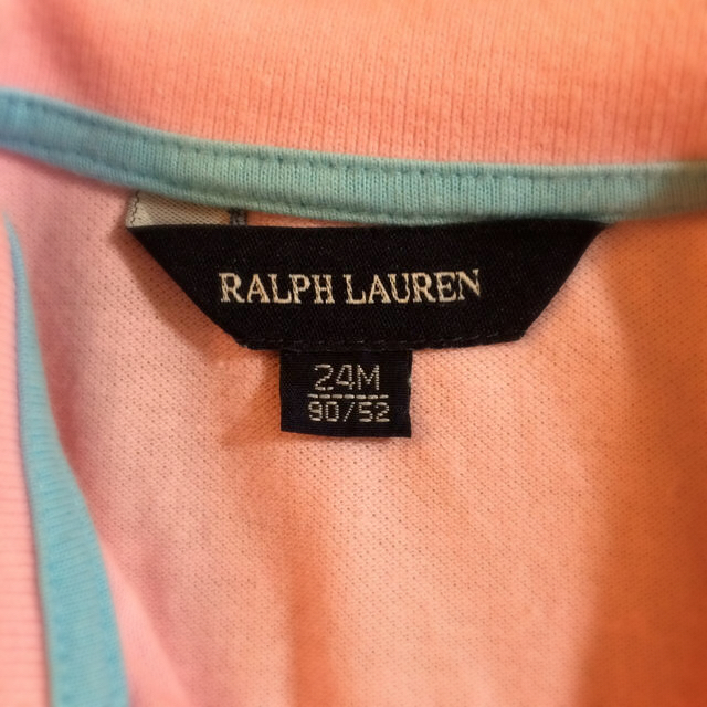 Ralph Lauren(ラルフローレン)の美品RALPH LAUREN 値下 ワンピース ピンク ラルフローレン POLO キッズ/ベビー/マタニティのキッズ服女の子用(90cm~)(ワンピース)の商品写真