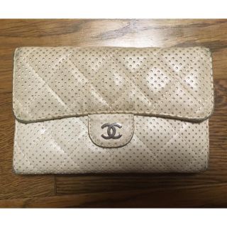 シャネル(CHANEL)のCHANEL  シャネル  財布  白  ホワイト(財布)