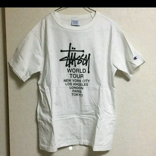 STUSSY - STUSSY champion コラボTシャツの通販 by riprit222's shop 