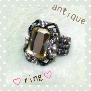 ♥ｱﾝﾃｨｰｸ ﾘﾝｸﾞ♥(リング(指輪))