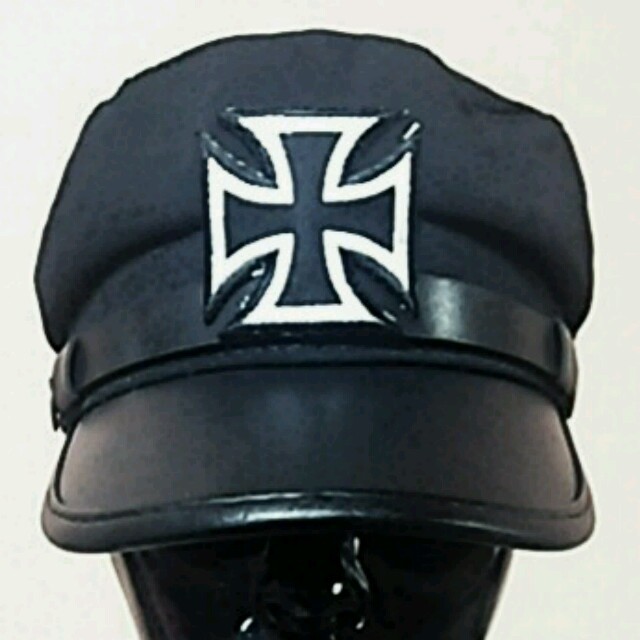 ゴシック フェティッシュ ミリタリー帽子 サバゲー 銃 バイカー女子アメリカン レディースの帽子(ハンチング/ベレー帽)の商品写真