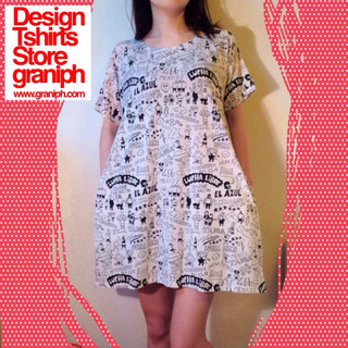 グラニフ(Design Tshirts Store graniph)のグラニフ Tシャツワンピース(ひざ丈ワンピース)