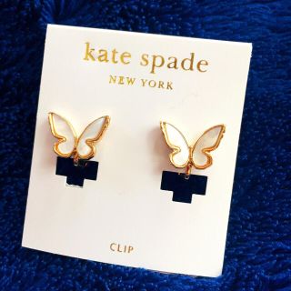 ケイトスペードニューヨーク(kate spade new york)の【新品・ポーチ付き】イヤリング 蝶々 kate spade NEW YORK (イヤリング)