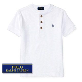 ラルフローレン(Ralph Lauren)の☆新品☆150 ラルフローレン コットンヘンリーＴシャツ ホワイト 3319(Tシャツ/カットソー)