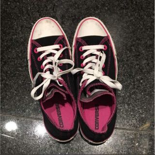 コンバース(CONVERSE)のConverse pink×black sneakers (スニーカー)