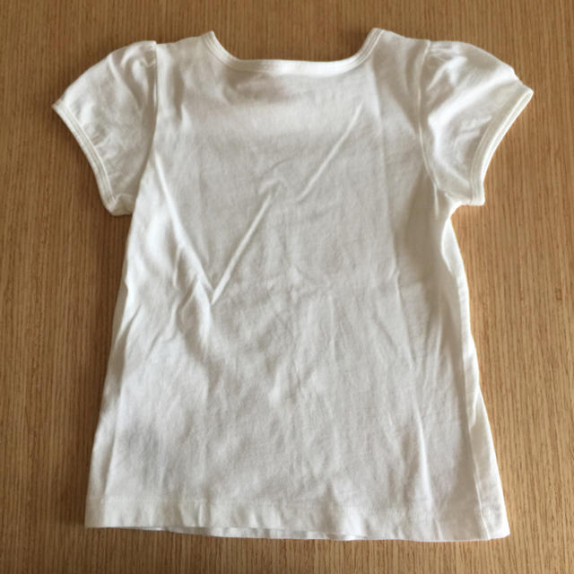 MUJI (無印良品)(ムジルシリョウヒン)の無印良品 白Tシャツ キッズ/ベビー/マタニティのキッズ服女の子用(90cm~)(Tシャツ/カットソー)の商品写真