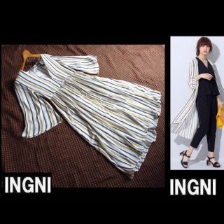 イング(INGNI)の最新★INGNIイング★マルチストライプ柄JZ/ガウン(カーディガン)