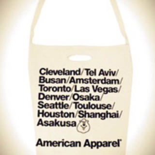 アメリカンアパレル(American Apparel)の新品 未使用 未開封 タグ付き w♡c アメアパコラボ バッグ クマタン(ショルダーバッグ)