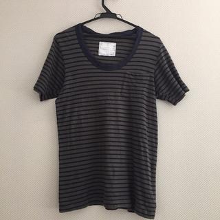 サカイ(sacai)のsacai サカイ size1 ボーダーポケットTシャツ(Tシャツ/カットソー(半袖/袖なし))