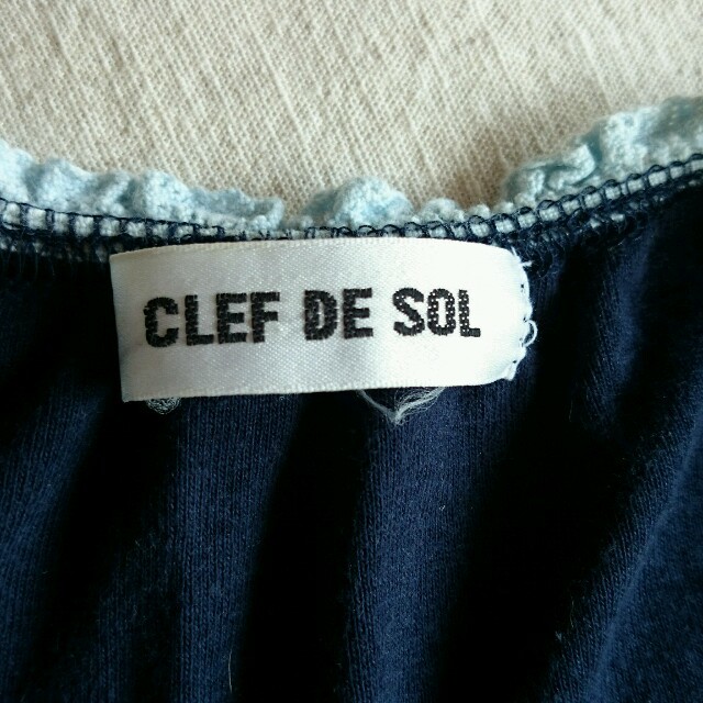 CLEF DE SOL(クレドソル)のsize M ノースリーブ カシュクール カットソー レディースのトップス(カットソー(半袖/袖なし))の商品写真