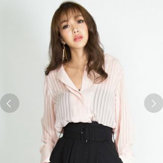 エイミーイストワール(eimy istoire)の新品未使用eimy♡ピンクシャツ(シャツ/ブラウス(長袖/七分))