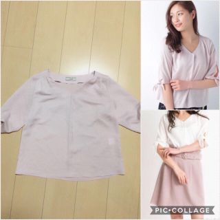 ノエラ(Noela)の【美品】17ss Noela 袖リボンブラウス(シャツ/ブラウス(長袖/七分))