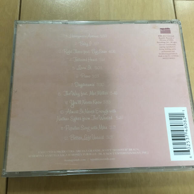 ariana grande💐アルバム エンタメ/ホビーのCD(ポップス/ロック(洋楽))の商品写真