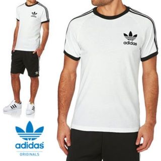 アディダス(adidas)のXS ホワイト新品 アディダス カリフォルニアTシャツ 白色 ユニセックス(Tシャツ(半袖/袖なし))