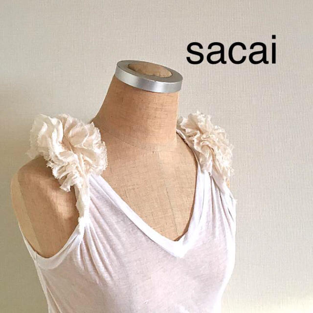 sacai(サカイ)のsacai  シフォンフリルシャツ レディースのトップス(Tシャツ(半袖/袖なし))の商品写真