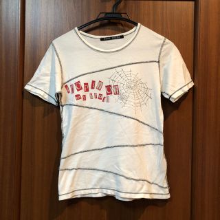 ヒアゼア(HERE THERE)の美品  ヒアゼアの白のプリントTシャツ ＊.(Tシャツ(半袖/袖なし))