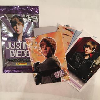 Justin Bieber 5cards & 1stickef pack(海外アーティスト)