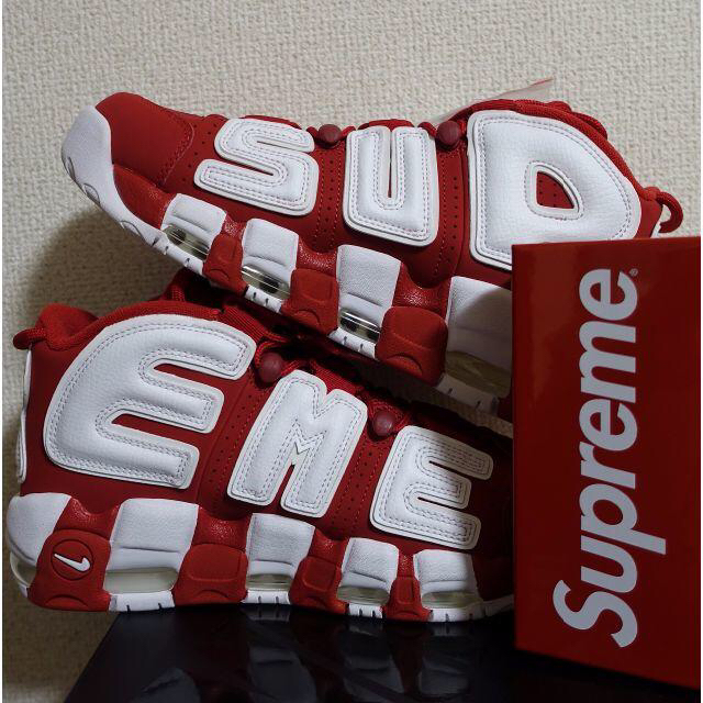 国内即発送】 Supreme Red Uptempo More Air Nike T Supreme