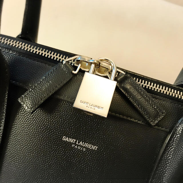 SAINT LAURENT サンローラン レザー ブリーフケース ビジネスバッグ 326507 ブラック by