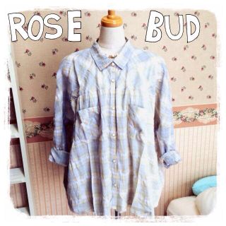 ローズバッド(ROSE BUD)のROSEBUDチェックシャツ新品(シャツ/ブラウス(長袖/七分))