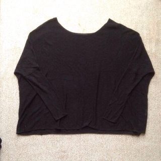 マウジー(moussy)のmoussy 黒トップス 春物(カットソー(長袖/七分))