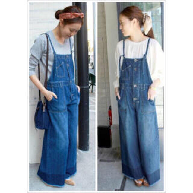 SLOBE IENA(スローブイエナ)の【ねこちゃ様専用】SLOBE IENA LE DENIM オーバーオール レディースのパンツ(サロペット/オーバーオール)の商品写真