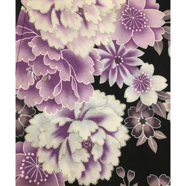 浴衣   紫   ラメ   美品 レディースの水着/浴衣(浴衣)の商品写真