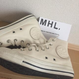 マーガレットハウエル(MARGARET HOWELL)のMHL×converse ホワイトハイカット(スニーカー)