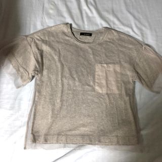 ダブルクローゼット(w closet)のチュールトップス(Tシャツ(半袖/袖なし))