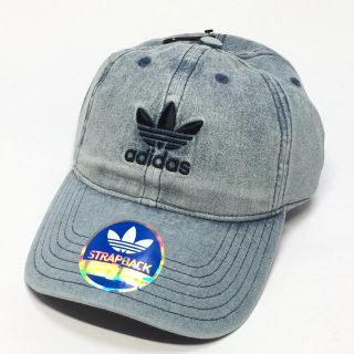 アディダス(adidas)の新品☆ adidas【アディダス】デニムキャップ 帽子 ブルー(キャップ)