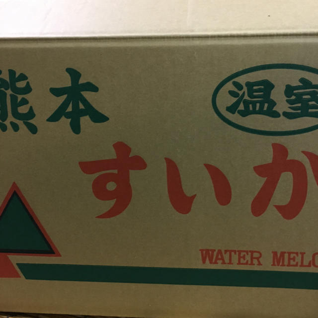 送料無料★熊本産★大玉スイカ★2玉Sサイズ 食品/飲料/酒の食品(フルーツ)の商品写真