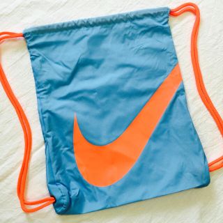 ナイキ(NIKE)の最終◉SALE◉ 【激レア】NIKEナイキ ジムサック パステルブルー/オレンジ(リュック/バックパック)