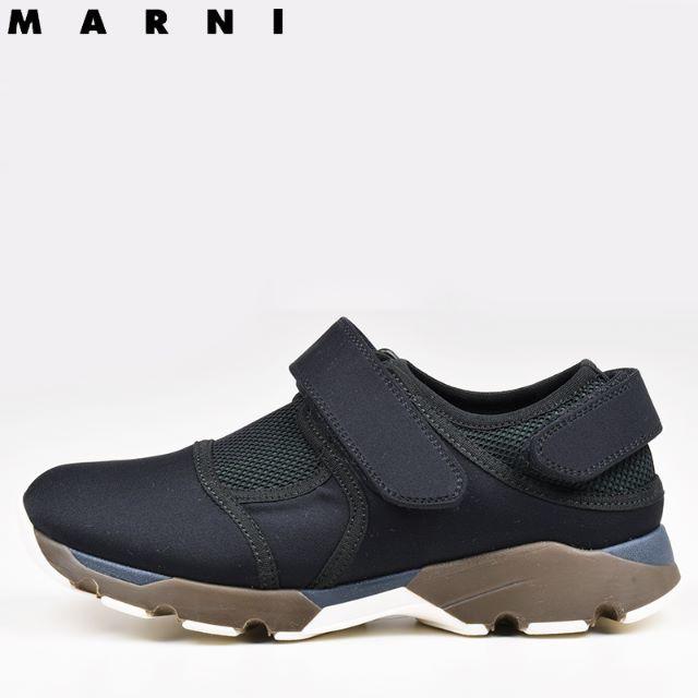 MARNI マルニ レディース ブラックベルクロスニーカー 38(25)