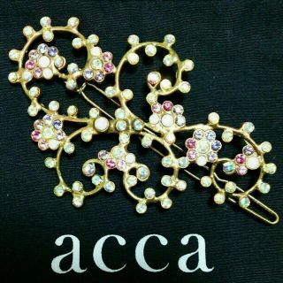 アッカ(acca)の美品 acca バレッタ ヘアピン クリップ フラワー(バレッタ/ヘアクリップ)